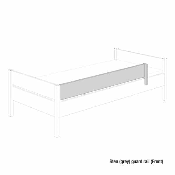 Sten single bed (Grey)