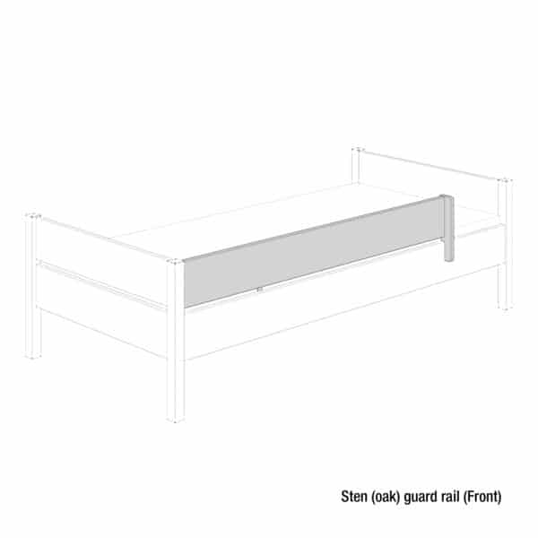 Sten single bed (oak)