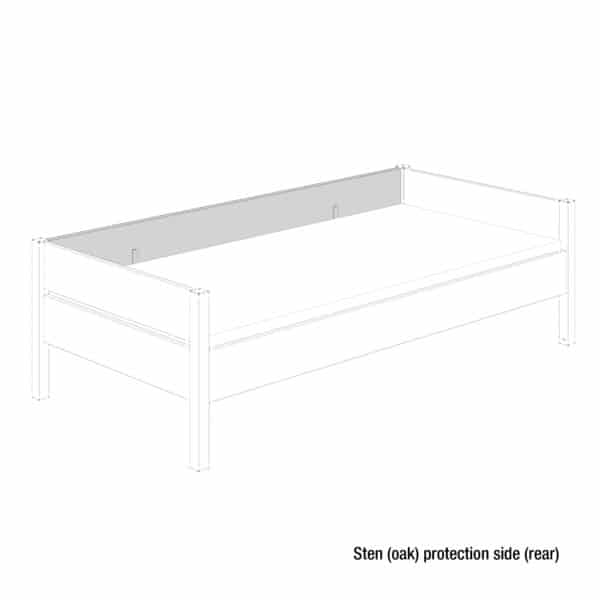 Sten single bed (oak)