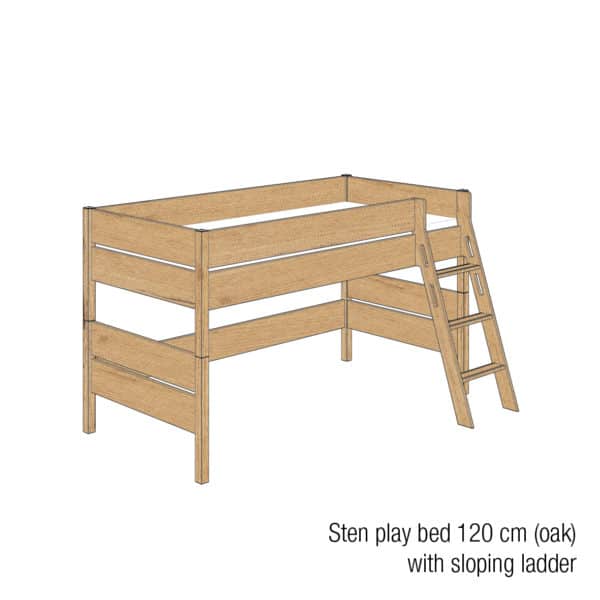 Sten play bed 120cm (Oak)