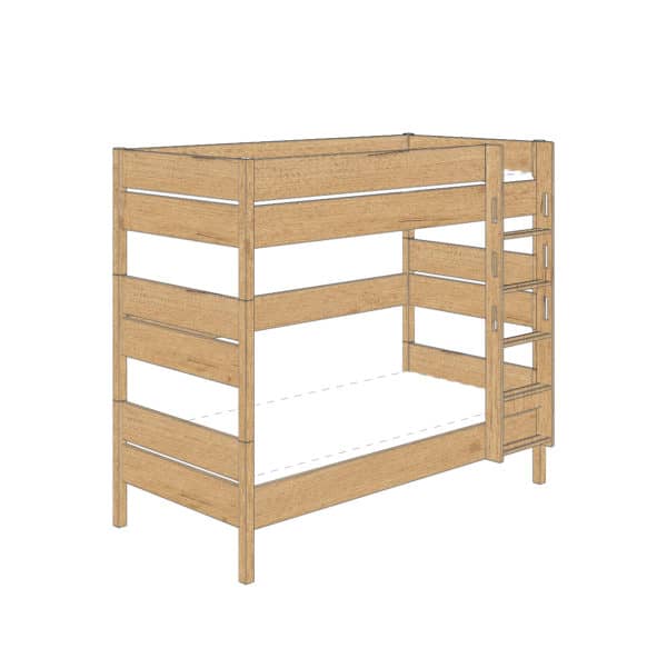 Sten bunk bed 180cm (Oak)