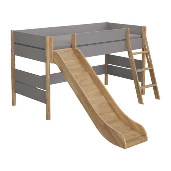 Sten play bed 120cm (Grey) with slide