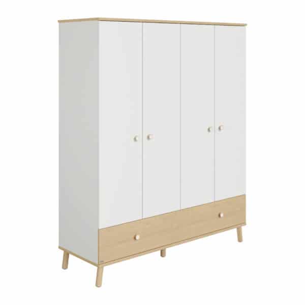 Ylvie wardrobe - 4 doors + 1 drawer